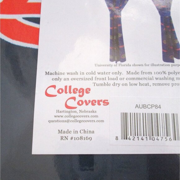 College Covers Auburn Tigers 84" Curtain Panels With Tie Backs Alabama Team - Picture 3 of 8